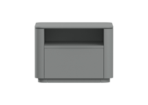 Тумбочка Ellipsefurniture Тумба прикроватная Tammi 1 полка 1 ящик ширина 50 см (серый) арт. TM010205260101