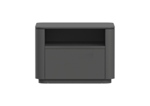 Тумбочка Ellipsefurniture Тумба прикроватная Tammi 1 полка 1 ящик ширина 50 см (черный) арт. TM010206260101