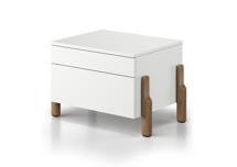 Тумбочка Ellipsefurniture Тумба прикроватная Basic 2 ящика ширина 60 см (белый) арт. BS01260200122