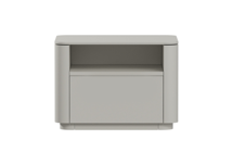 Тумбочка Ellipsefurniture Тумба прикроватная Tammi 1 полка 1 ящик ширина 50 см (серо-бежевый) арт. TM010202260101