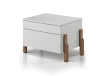 Тумбочка Ellipsefurniture Тумба прикроватная Basic 2 ящика ширина 60 см (светло-серый) арт. BS01260209922