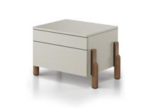 Тумбочка Ellipsefurniture Тумба прикроватная Basic 2 ящика ширина 60 см (серо-бежевый) арт. BS01260210022