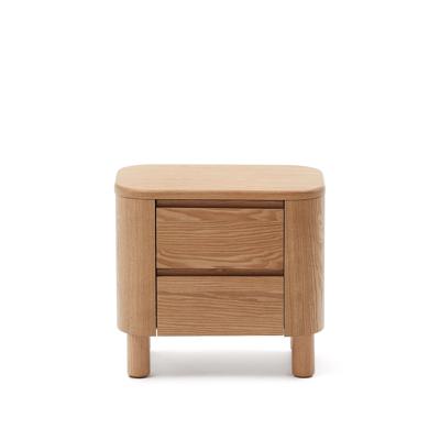 Тумбочка La Forma (ех Julia Grup) Прикроватная тумбочка Salaya из ясеневой фанеры 55 см x 50 см арт. 191554