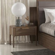 Тумбочка MOD INTERIORS Прикроватная тумбочка RONDA арт. MDI.BST.RD.109, арт. CP1806H10-V36F bedside table (wooden top)