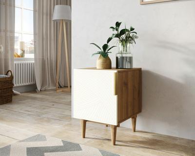 Тумбочка Этажерка Тумбочка с дверкой "Line" LN08/GR1/beige арт. LN08/GR1/beige