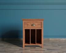 Тумбочка Этажерка Тумба прикроватная "Palermo natural" с ящиком арт PL1023OAK арт. PL1023OAK