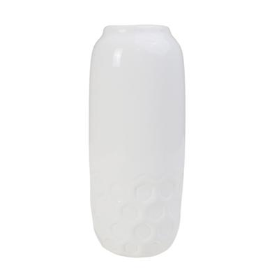 Ваза AksHome Ваза керамическая MONK, белый, 9,5*9,5*21см арт. ZN-381558