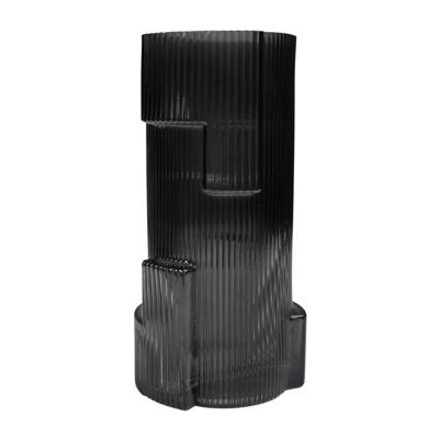 Ваза AksHome Ваза стеклянная CASH, серый, 12*25см арт. ZN-381580