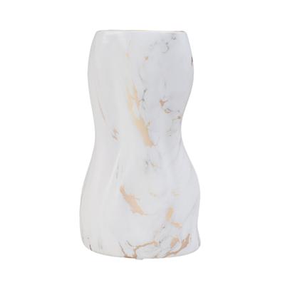 Ваза AksHome Ваза керамическая RISA, белый, 14.5*10.5*25см арт. ZN-381602