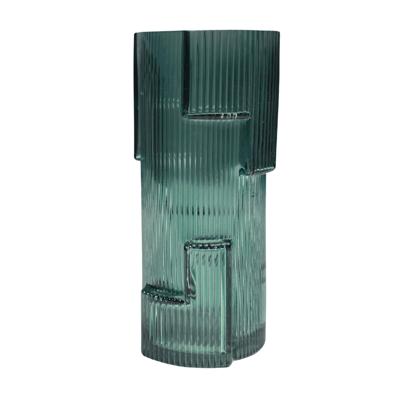 Ваза AksHome Ваза стеклянная CASH, зеленый, 10*20см арт. ZN-381563