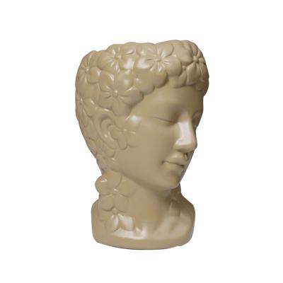 Ваза AksHome Ваза керамическая VENERA, бежевый, 13,5*16*22см арт. ZN-381603