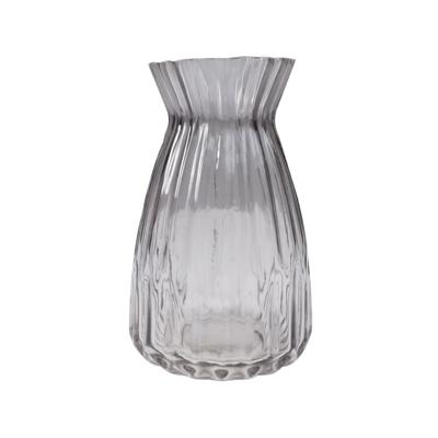 Ваза AksHome Ваза стеклянная BOW, серый, 9*20см арт. ZN-381561