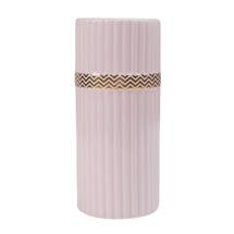 Ваза AksHome Ваза керамическая POLO, розовый, 9,5*21,5см арт. ZN-381574