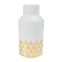 Ваза AksHome Ваза керамическая WEST, белый, 10,5*10,5*20см арт. ZN-381576