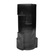 Ваза AksHome Ваза стеклянная CASH, серый, 12*25см арт. ZN-381580