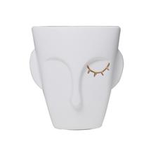 Ваза AksHome Ваза керамическая CLOKE, белый, 17*1,5*18,5см арт. ZN-381595