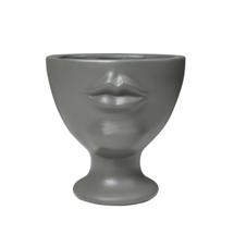 Ваза AksHome Ваза керамическая ADRIA, серый, 15*15*15см арт. ZN-381583