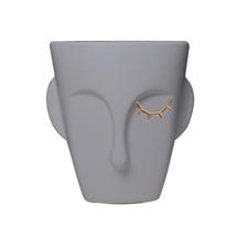 Ваза AksHome Ваза керамическая CLOKE, серый, 17*1,5*18,5см арт. ZN-381597