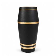 Ваза AksHome Ваза керамическая STORM, черный, 12*12*24,5см арт. ZN-381590