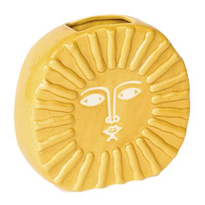 Ваза Doiy Ваза для цветов sun, 18 см, желтая арт. DYVASUNYE