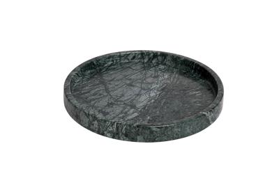 Ваза Garda Decor 55RD3288 Поднос мраморный цвет малахитовый d30*3см арт. 55RD3288