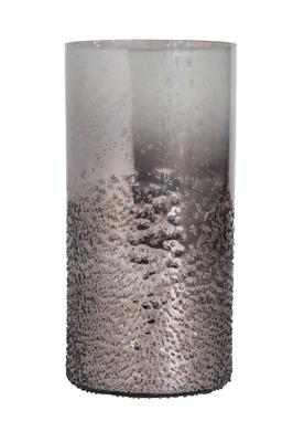 Ваза Garda Decor 71PN-52206 Ваза стекл. серо-золотистая 25*13*13см арт. 71PN-52206