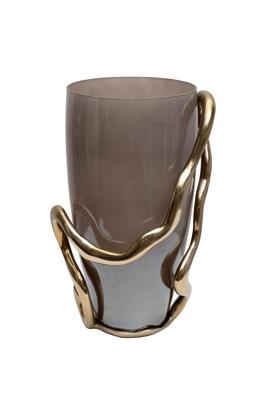 Ваза Garda Decor 69-22680 Ваза декор.стеклянная "Поток (Flow)" 24*19,5*36см арт. 69-22680