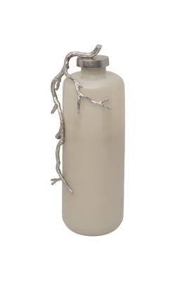 Ваза Garda Decor 71PN-52156 Ваза стеклянная с металлич. декором 28*23*68,5см арт. 71PN-52156