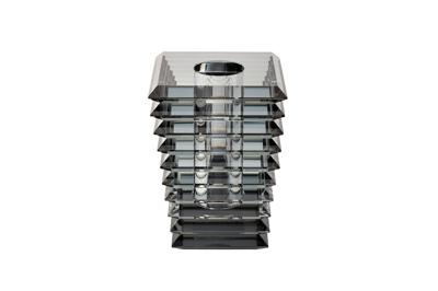 Ваза Garda Decor XVB3461S Ваза-подсвечник "хрустальная" цвет серый 13.5*13.5*19см арт. XVB3461S