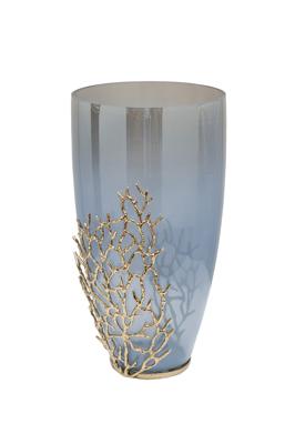 Ваза Garda Decor 69-21373 Ваза декор.стеклянная "Коралл (Coral)" 20*19,5*37см арт. 69-21373