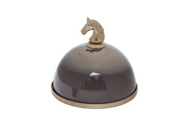Ваза Garda Decor 69-22295 Блюдо с крышкой декоративное "Лошадь (Horse)" d26*Н25.5см арт. 69-22295