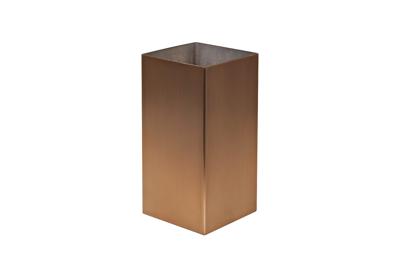 Ваза Garda Decor 58DB-28002 Ваза нерж.ст/мат.бронза 10*10*20см арт. 58DB-28002