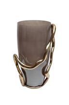 Ваза Garda Decor 69-22680 Ваза декор.стеклянная "Поток (Flow)" 24*19,5*36см арт. 69-22680