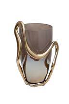 Ваза Garda Decor 69-22681 Ваза декор.стеклянная "Поток (Flow)" 18*17,5*31см арт. 69-22681