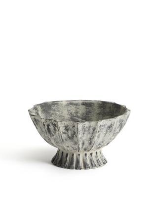 Ваза La Forma (ех Julia Grup) Ваза Valura из папье-маше серая Ø 26 см арт. 425359