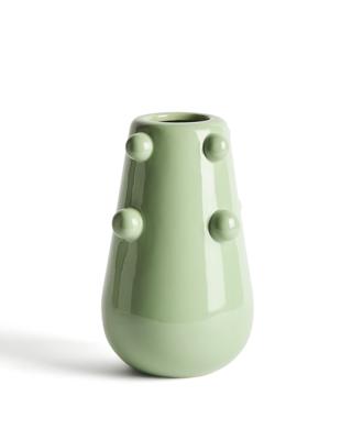 Ваза La Forma (ех Julia Grup) Ваза Odra из зеленой керамики с глянцевой отделкой, 25,5 см арт. 482435