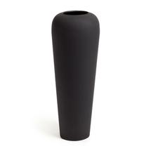 Ваза La Forma (ех Julia Grup) Walter Большая металлическая ваза черного цвета 48 см арт. 145982