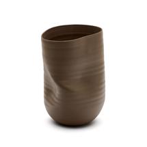Ваза La Forma (ех Julia Grup) Macarelleta Темно-коричневая керамическая ваза Ø 32 см арт. 178132