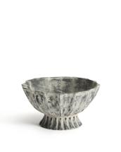 Ваза La Forma (ех Julia Grup) Ваза Valura из папье-маше серая Ø 26 см арт. 425359