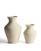 Ваза La Forma (ех Julia Grup) Ваза Pria из папье-маше бежевого цвета, 25см арт. 481907