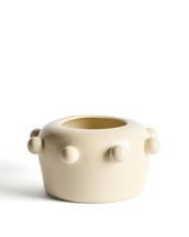 Ваза La Forma (ех Julia Grup) Ваза Odra из кремовой керамики с глянцевой отделкой, 17 см арт. 482433