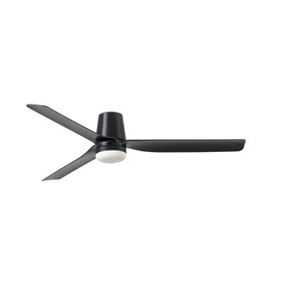 Вентилятор  Faro Потолочный вентилятор PUNT TUB M Ш1300MM черный 3 P черный LED 18W арт. 183359