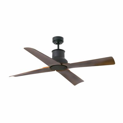 Вентилятор  Faro Потолочный вентилятор WINCHE Ш1300MM DC черный матовый/коричневый 4P IP44 WIZ арт. 219897