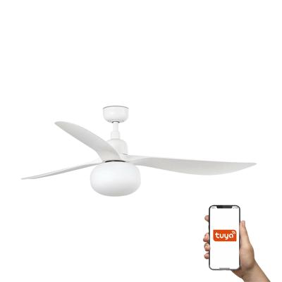 Вентилятор  Faro Потолочный вентилятор с освещением OUTWOOD Ш1500MM белый 3 P IP44 E27 TUYA арт. 220599