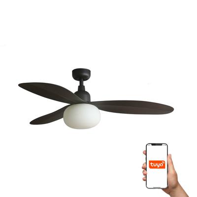 Вентилятор  Faro Вентилятор PALMA M Коричневый IP44 E27 TUYA арт. 220493