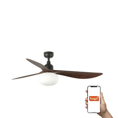 Вентилятор  Faro Потолочный вентилятор с освещением OUTWOOD L Ш1500MM коричневый/темный орех 3P IP44 E27 TUYA арт. 220585