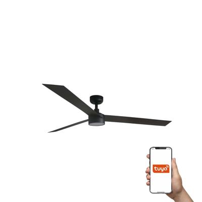 Вентилятор  Faro Потолочный вентилятор CRUISER XL Ш1600MM черный 3 PALAS 18W LED DIM TUYA арт. 220449