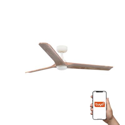 Вентилятор  Faro Потолочный вентилятор HEYWOOD L Ш1320 белый/сосна 3P LED 10W TUYA арт. 220053