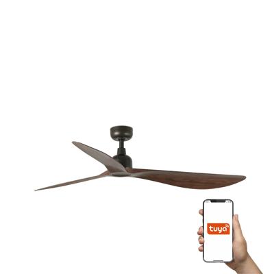 Вентилятор  Faro Потолочный вентилятор OUTWOOD L Ш1500MM коричневый/темный орех 3P IP44 TUYA арт. 220583