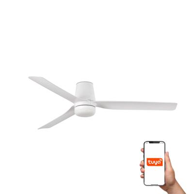 Вентилятор  Faro Потолочный вентилятор PUNT TUB M Ш1300MM белый 3 P LED 18W TUYA арт. 220137